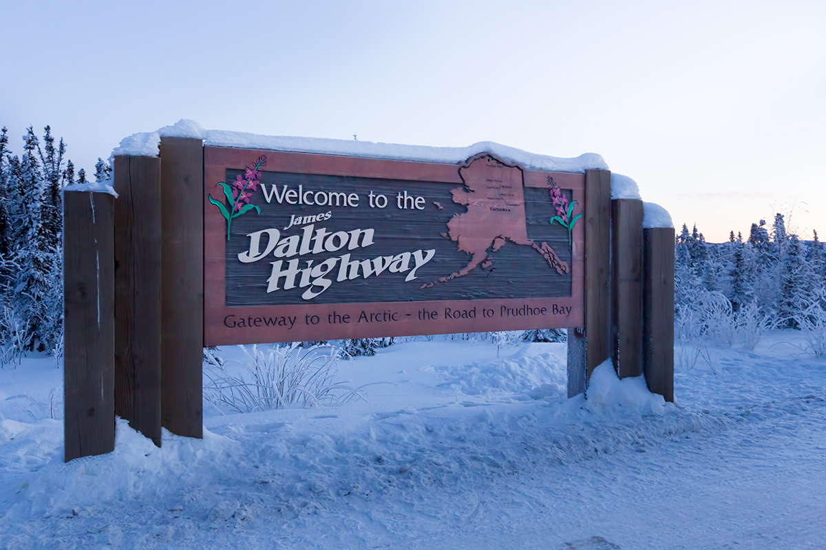 Entering the Dalton Highway