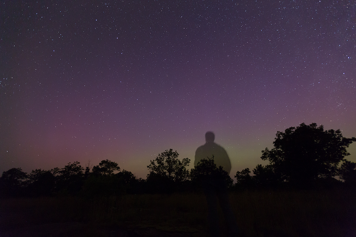 Contemplating life under the stars. My preferred Selfie
