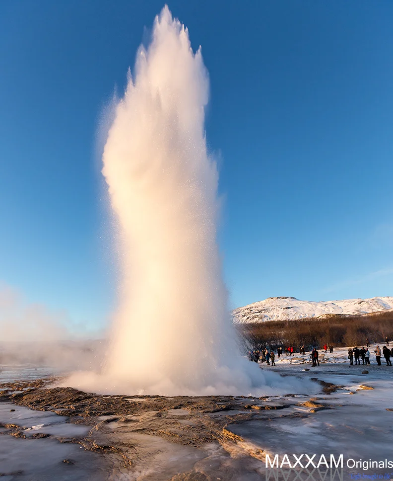 The Strokkur geyser eruption
