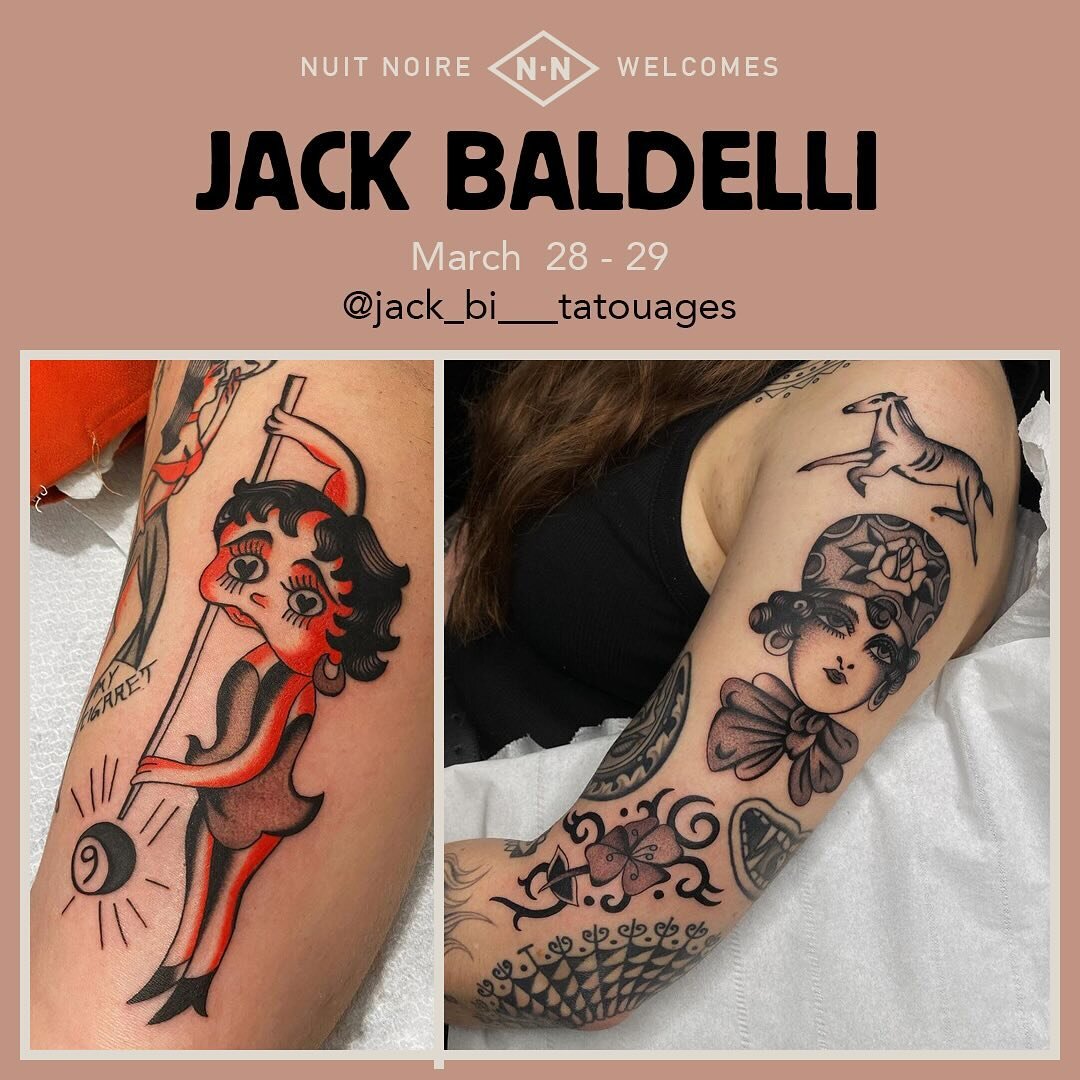 One of our favourite tattooers, @jack_bi___tatouages will be with us in Geneva on March 28th &amp; 29th!
DM him for an appointment!