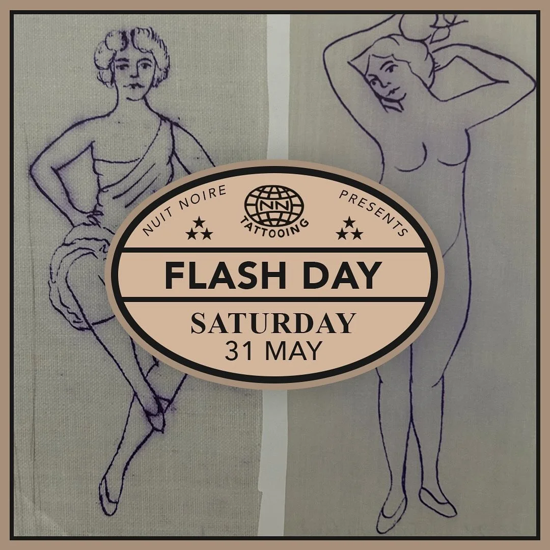 Nous vous invitons &agrave; passer nous voir le samedi 31 mai &agrave; partir de 10h30! Venez boire un verre, rigoler et vous faire tatouer pour &ecirc;tre tout beau cet &eacute;t&eacute;!
On se voit le 31 les copains!