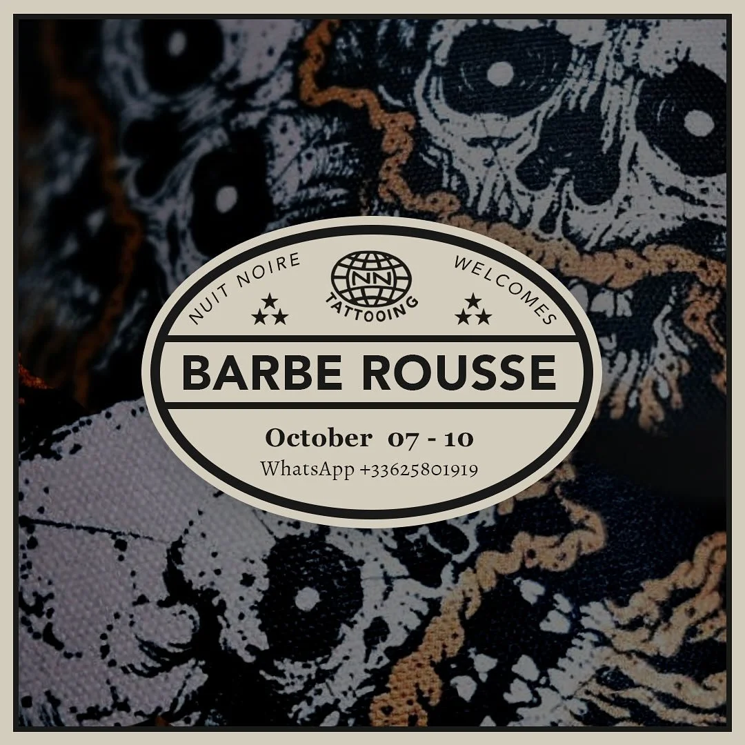 Notre ami @barberousse_tattoo sera de retour du 7 au 10 octobre!!!!! Contactez le via WhatsApp au +33625801919
____________________________

Our good friend @barberousse_tattoo will be back in October 7-10!!! Contact him via WhatsApp at +33625801919
