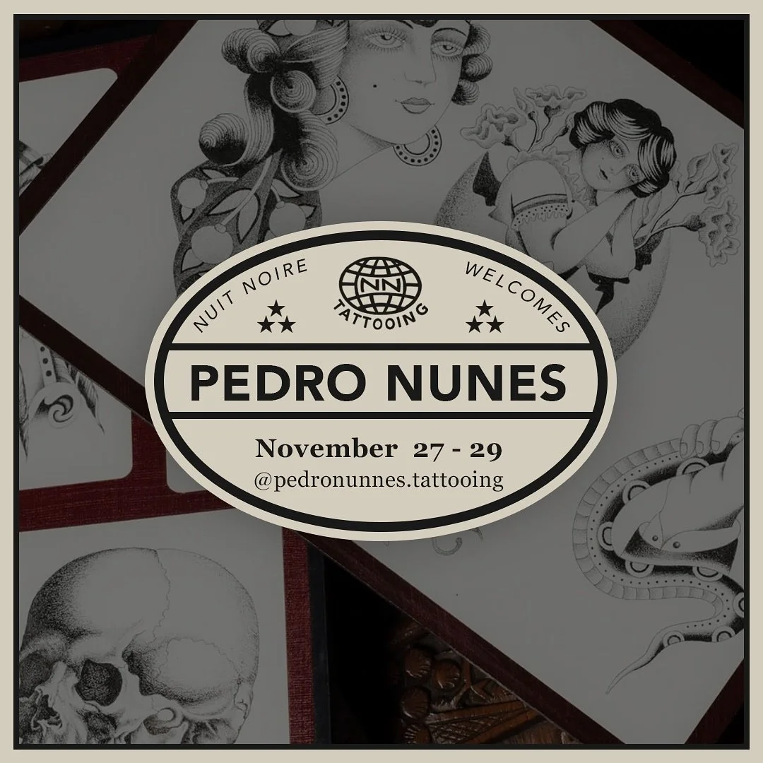 Le talentueux @pedronunes.tattooing sera avec nous du 27 au 29 Novembre!!!
Contactez le pour r&eacute;server votre date!

The talented @pedronunes.tattooing will be with us November 27-29!! Contact him to book your appointment!