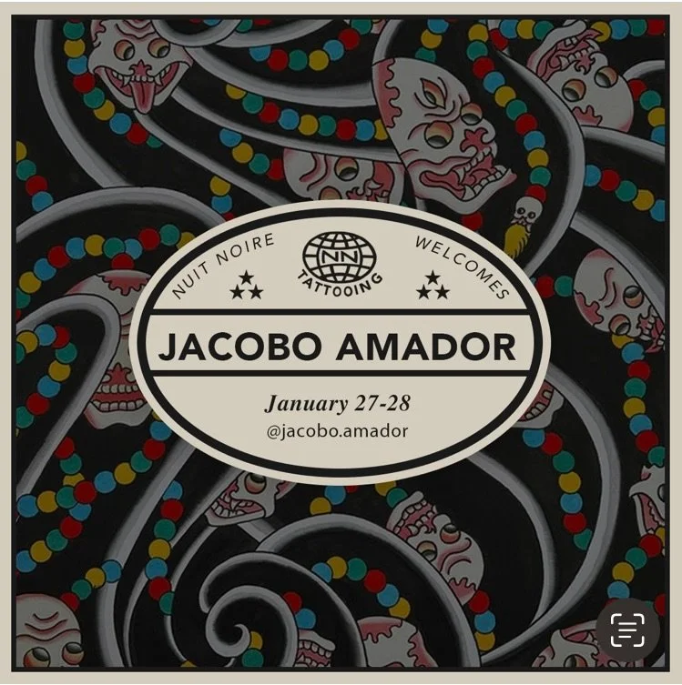 @jacobo.amador sera avec nous la semaine prochaine. Tattoo psychedelic et bon moment garantit!!!
