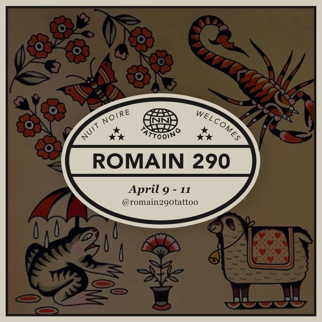 @romain290tattoo est de retour!!! 9 - 11 Avril
Sortez vos agendas!