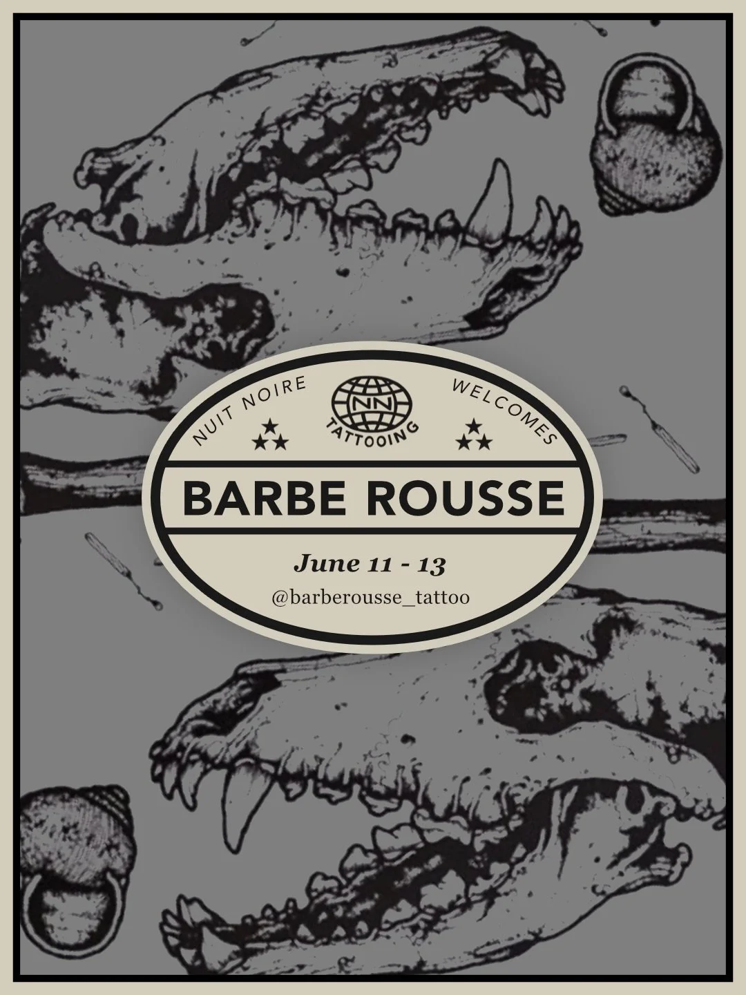 @barberousse_tattoo on t&rsquo;attend! 11, 12 et 13 Juin