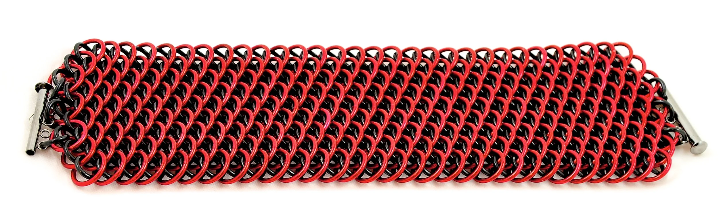 Dragonscale chainmaille bracelet Comparison New