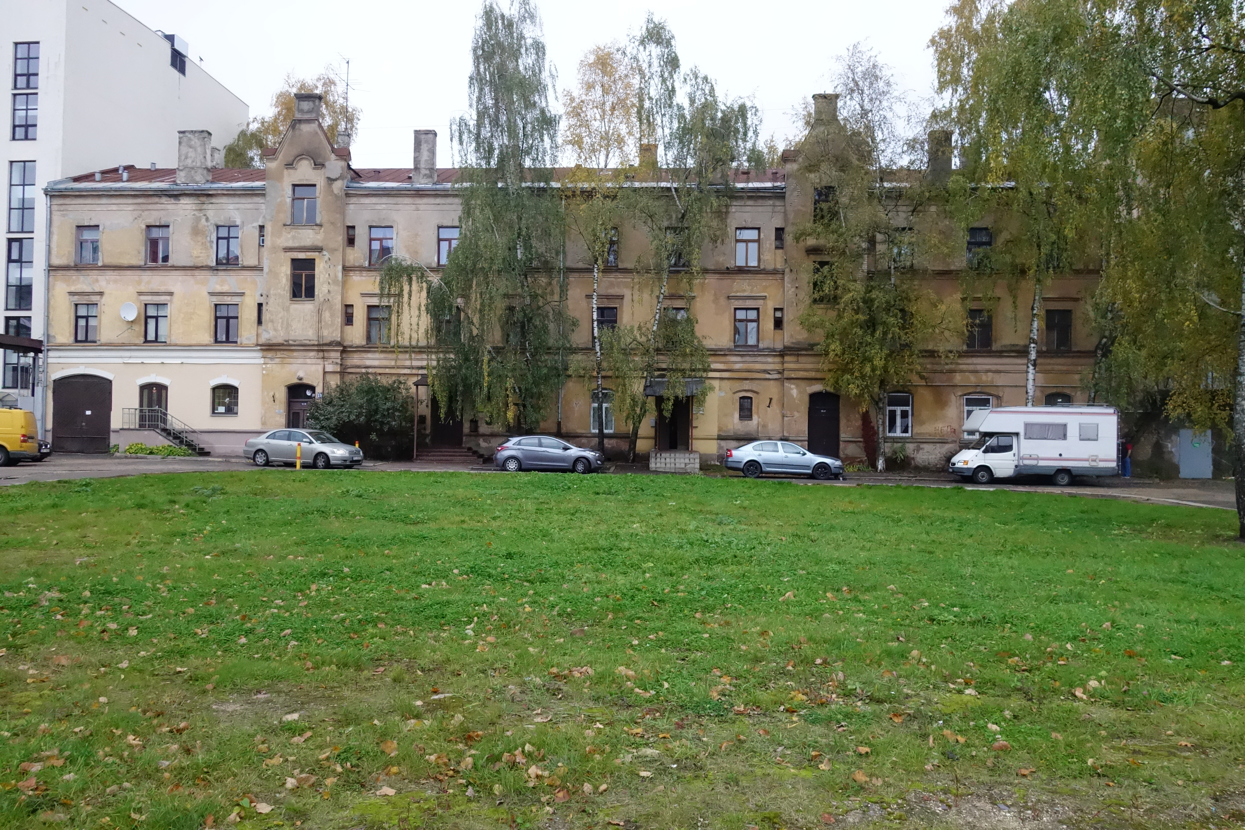  First photo taken during the first trip; a typical apartment block in Riga, Latvia. 