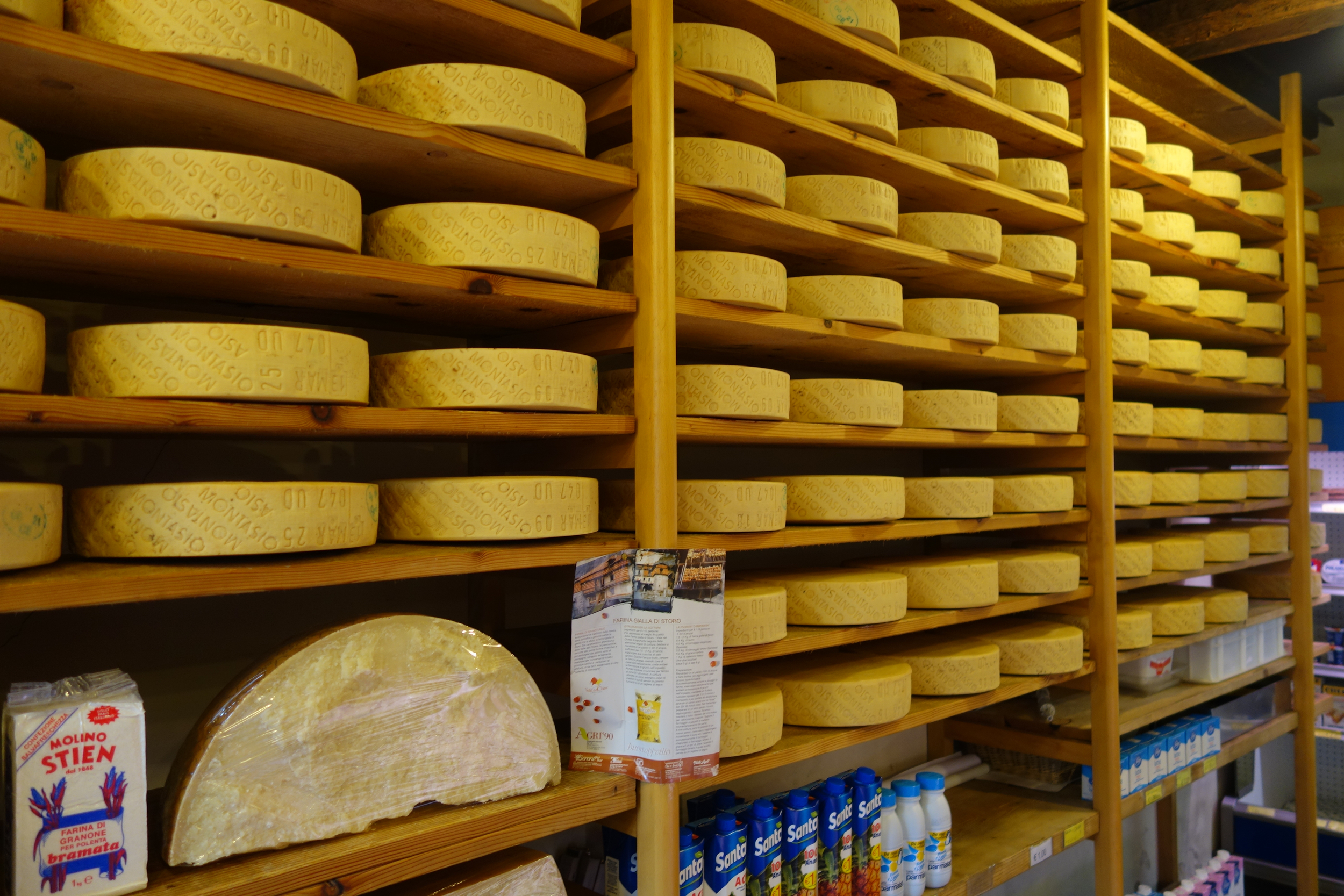 Cheese shop in Vittorio, completely bonkers. Walked out of there with 2K of Piave & Montalvio for €20.