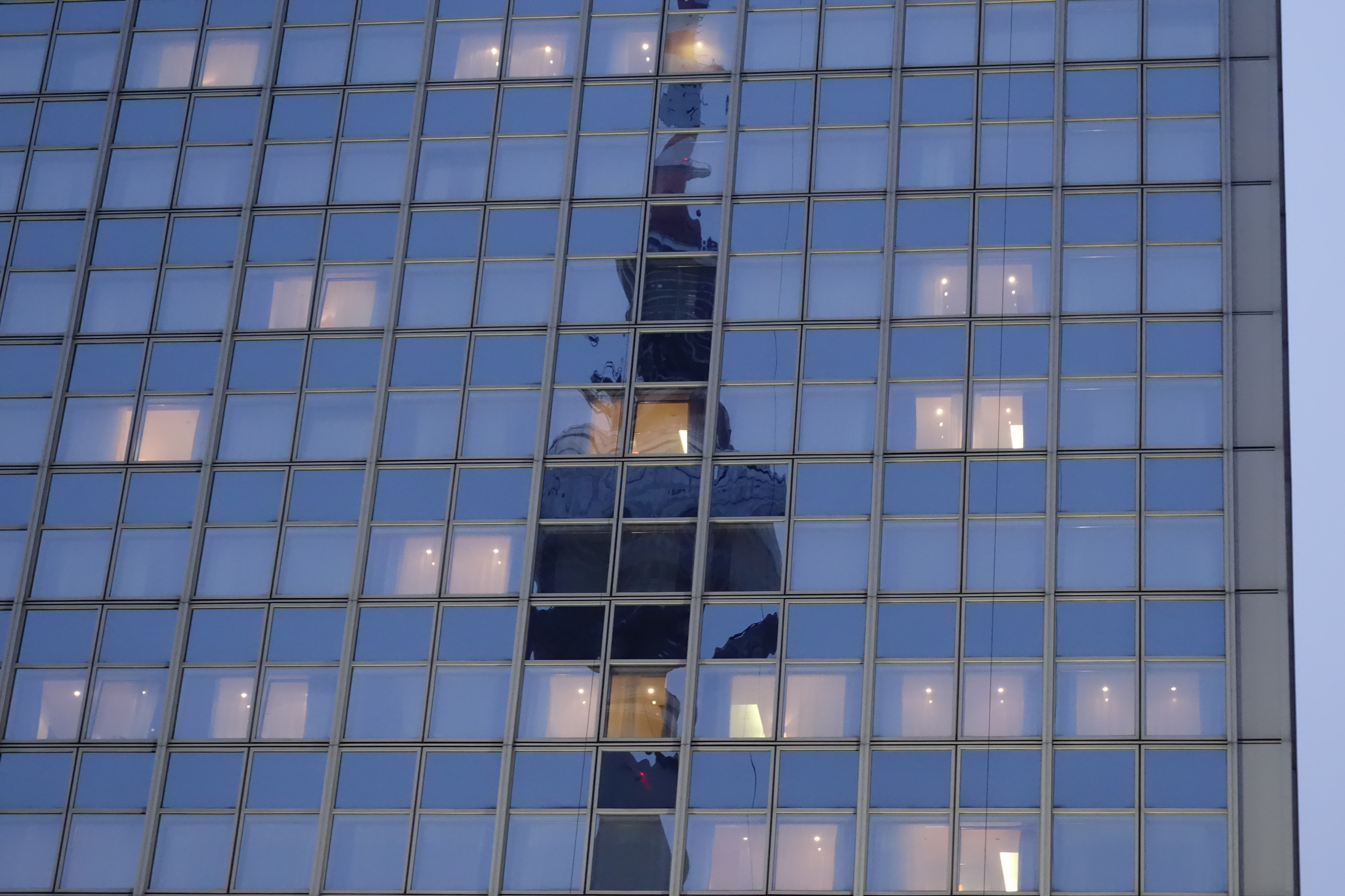 Nice reflection of the Radio Tower in Alex.