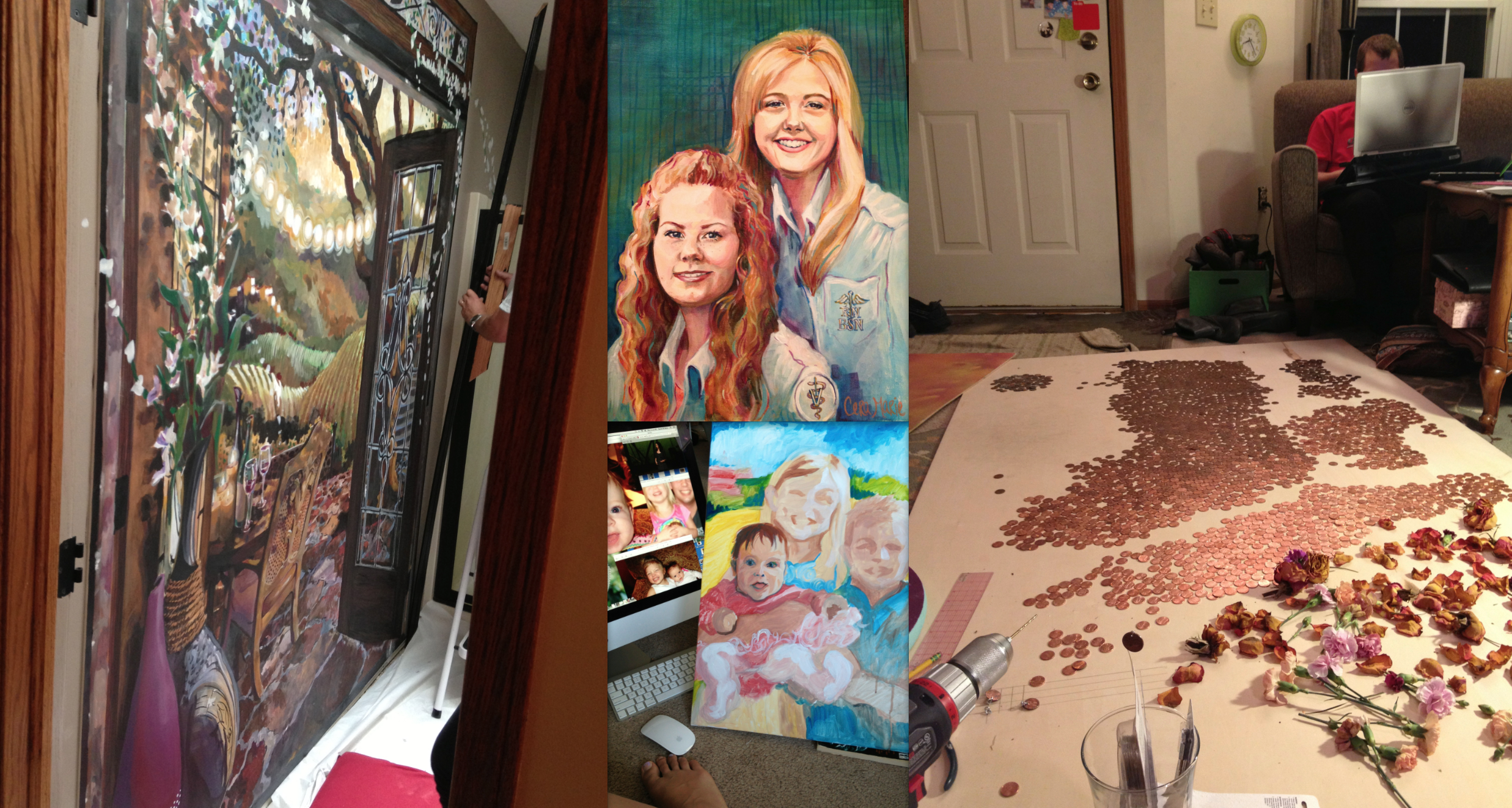 paintings, portraits, pennies!