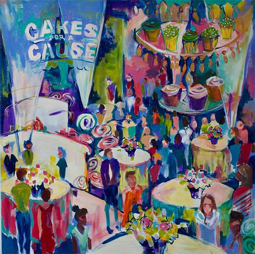 Live Painting - Mid Ohio Foodbank Acrylic | 40x40" | 2015