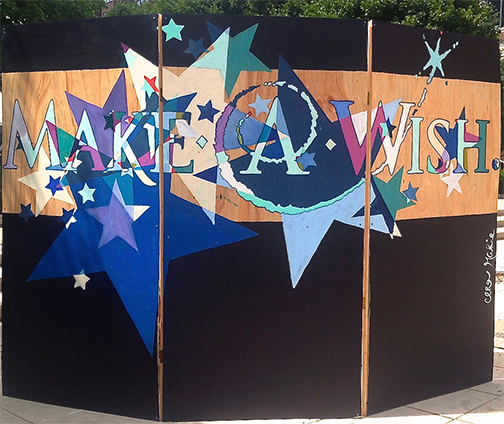 Live Painting- Make a Wish Foundation Acrylic on Panel | 144x96" | 2014