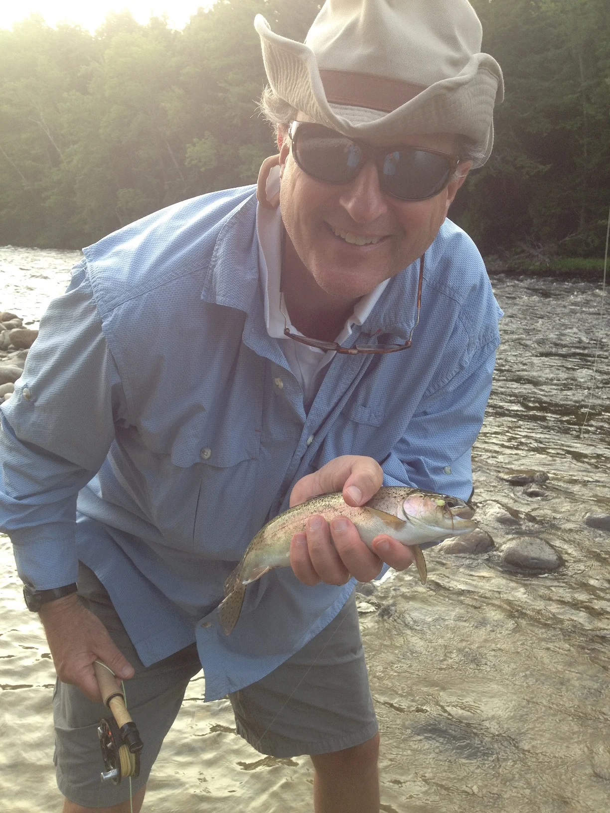 Peter with his wild rainbow.
