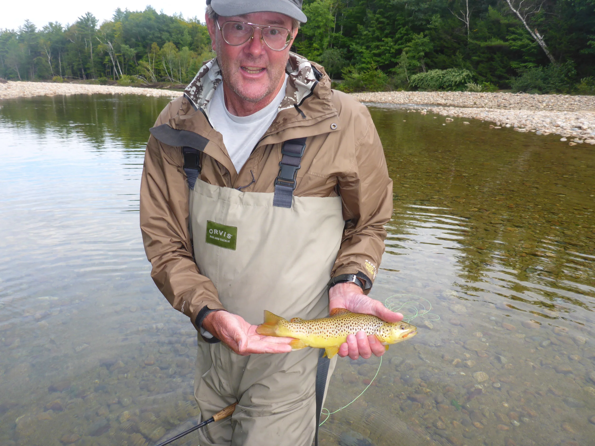 Dale with a golden Saco Brown.