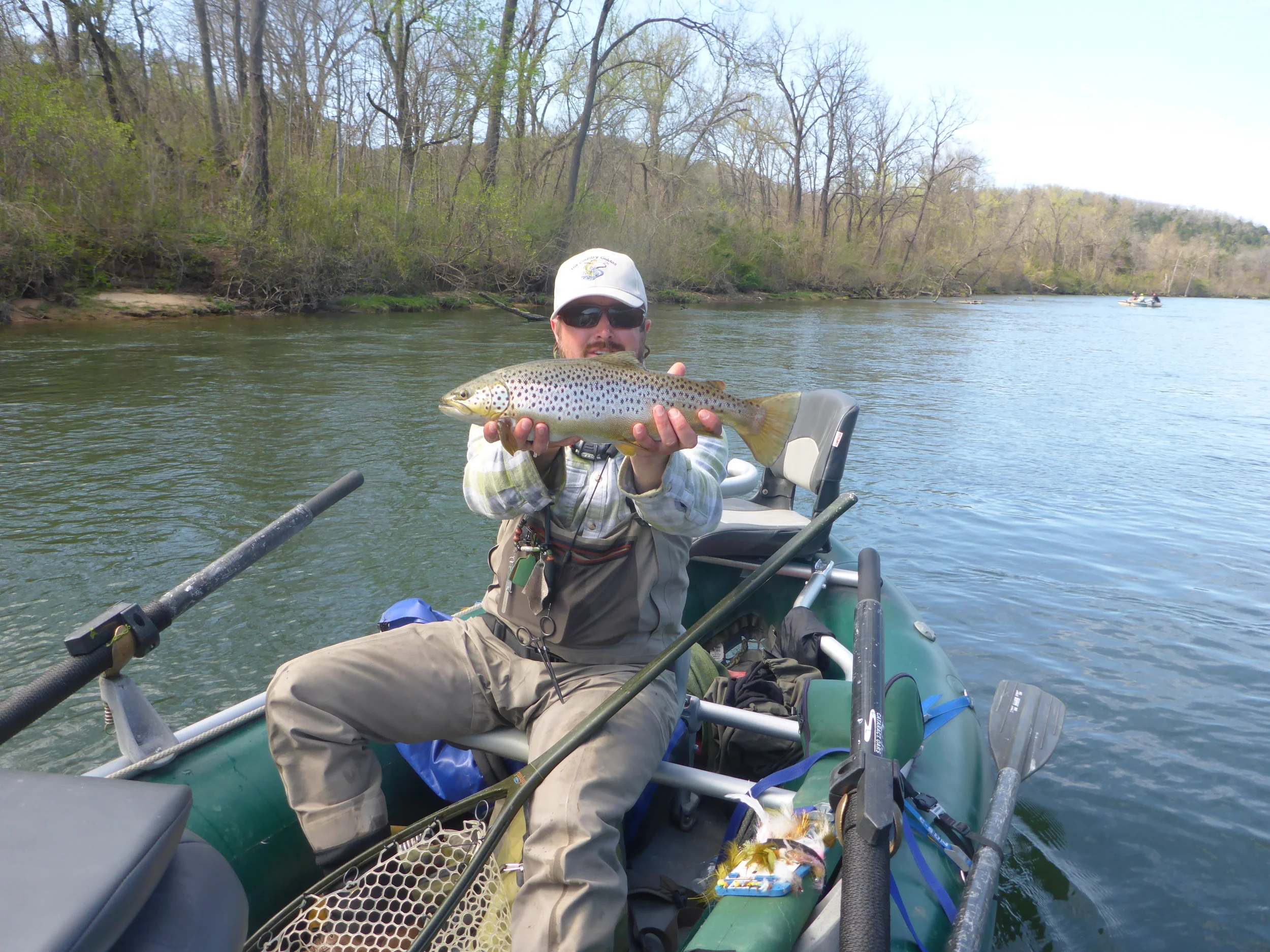 A nymph caught brown from the Norfork river. 