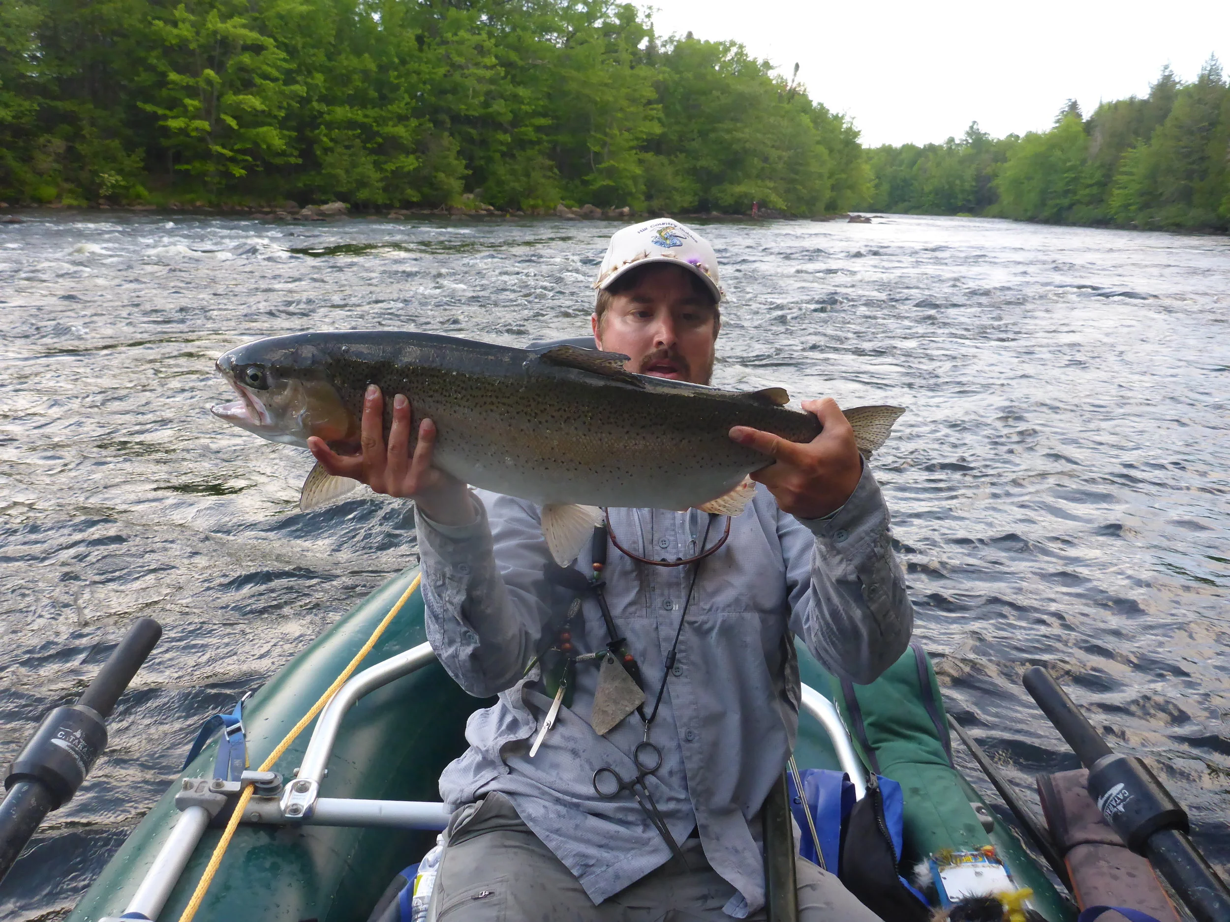 This 28 inch rainbow trout was caught by our regular client Charlie Houghton. Charlie caught this fish during the Alder fly hatch on a size 12 dry...we hit it just right!