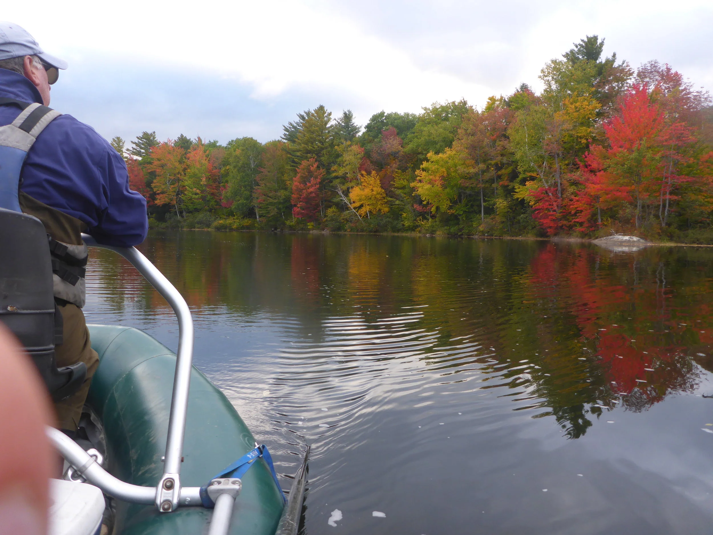 Enjoying the colors after hooking wild rainbows all day...
