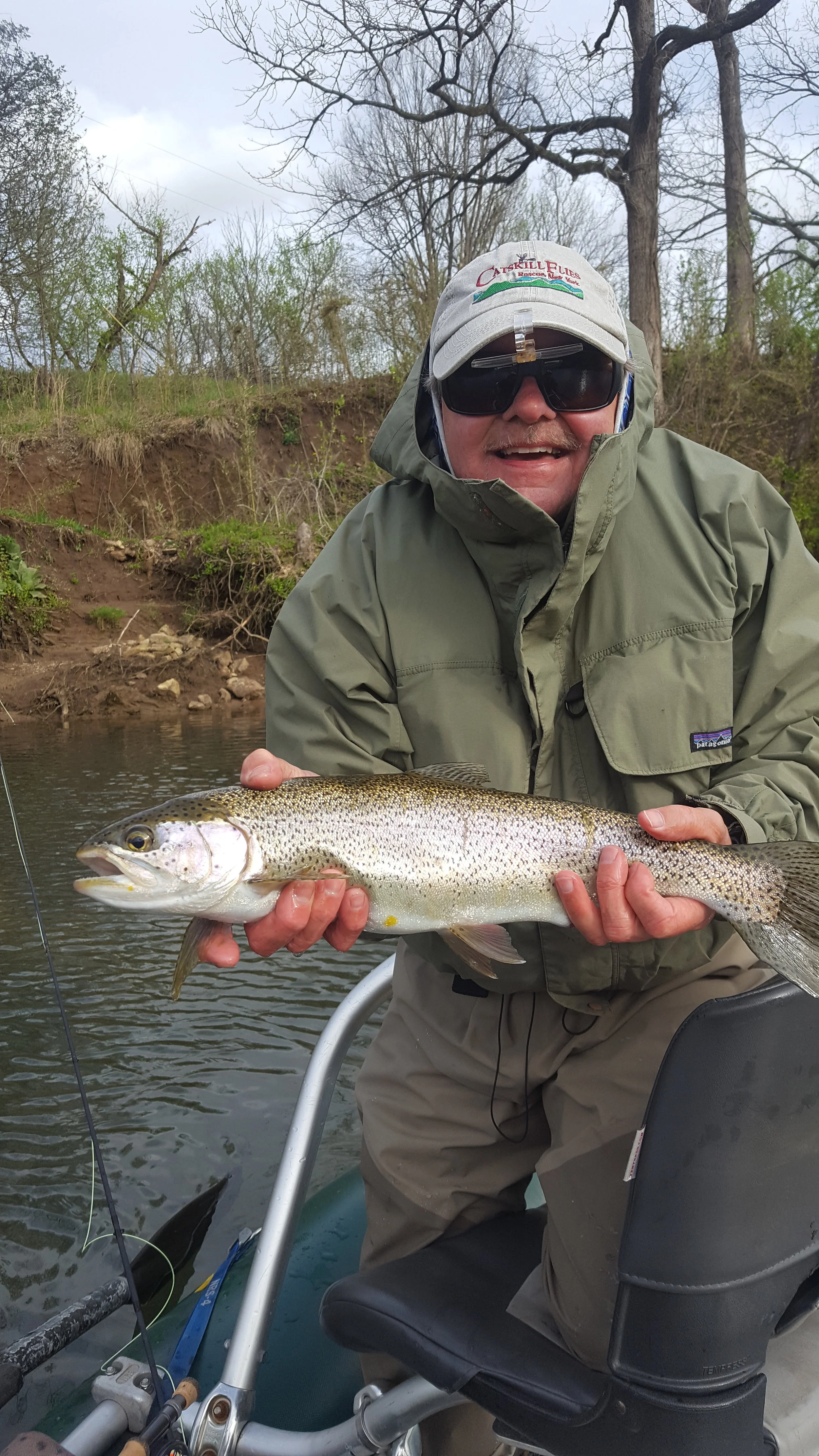 Bernie Dormer with a chrome bow taken on a small leach pattern. 
