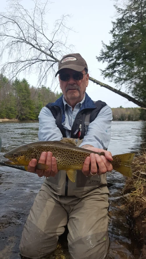 Bill Thompson with an early season Saco brown.