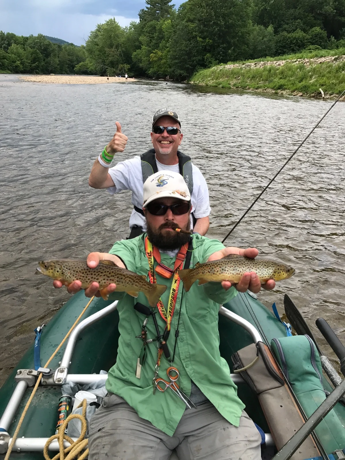 One of many doubles we saw over the past few weeks. Fish ate gray drake emergers.