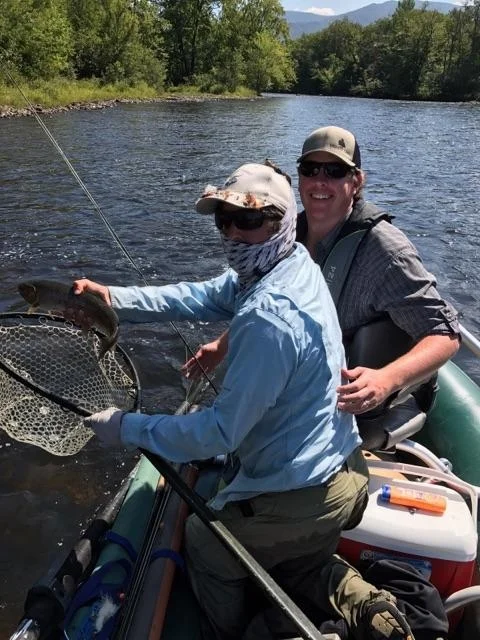 Clay Emery of San Antonio TX landed this healthy wild rainbow right around noon at the end of a half day float.