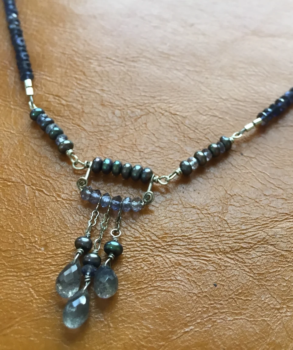 One of a Kind Iolite Necklace