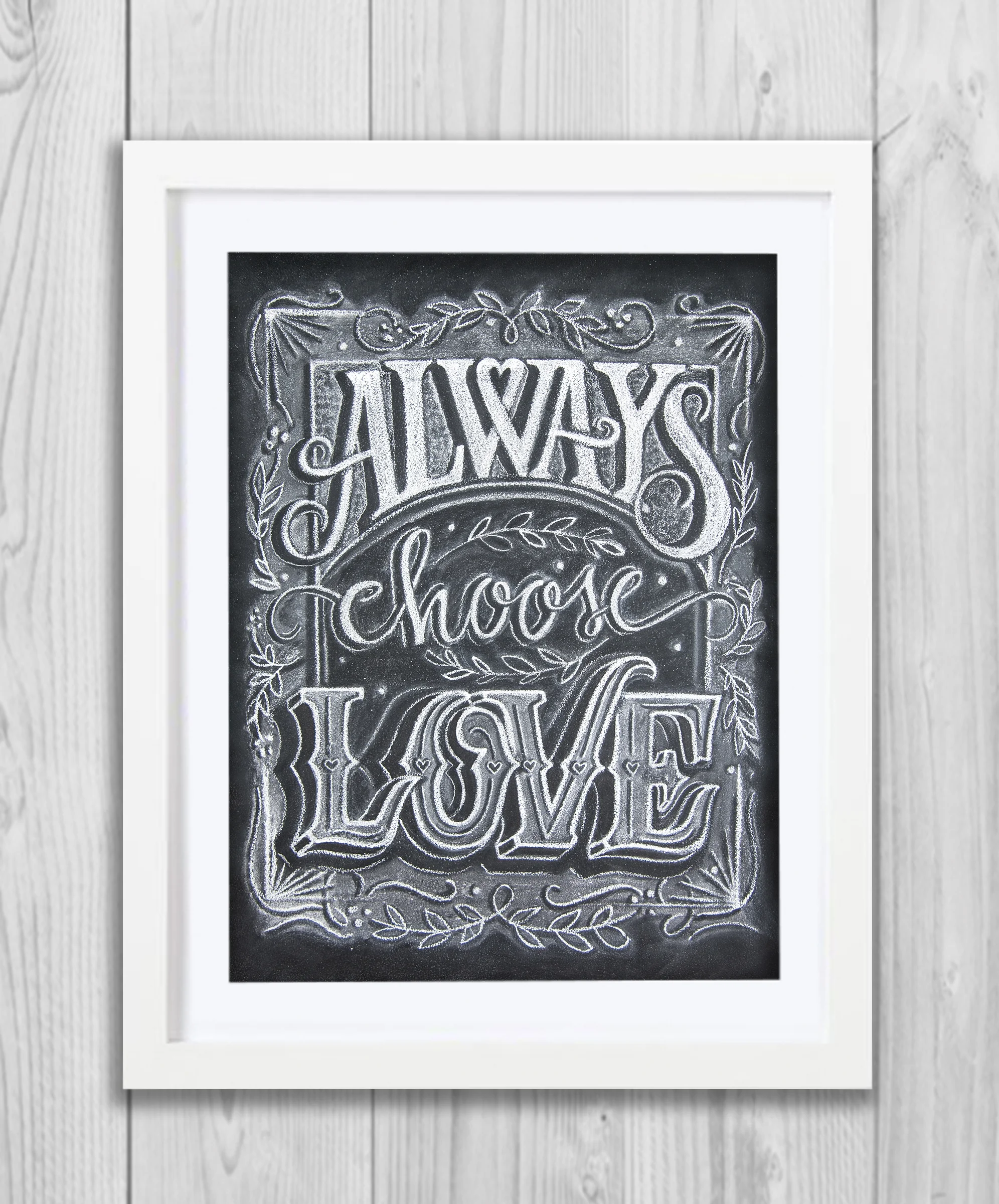 Always Choose Love - Chalk Print