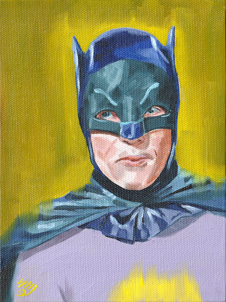 Adam West Batman - Oil Painting — Stephanie Macias