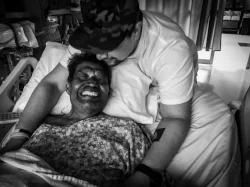My father and I before he went into hospice. 