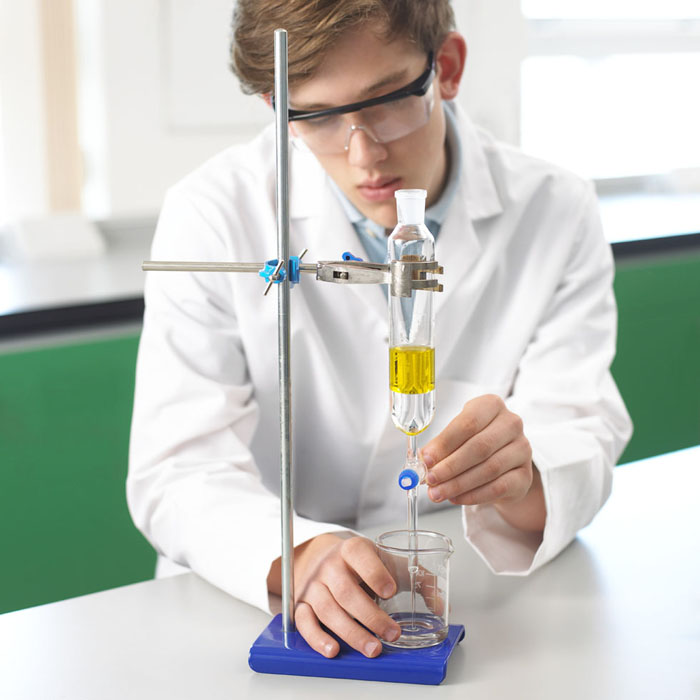 Student scientist in lab