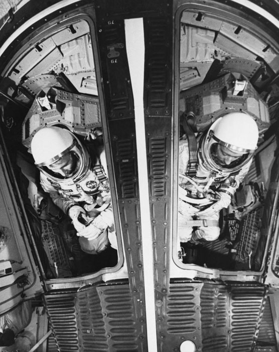 Astronauts Inside Gemini 4