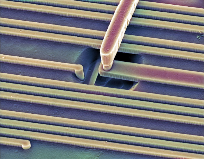 Surface of a Microchip