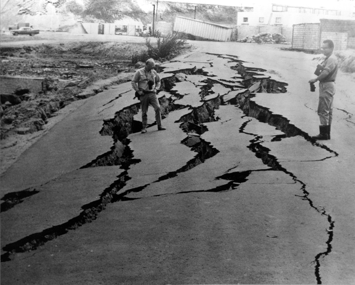 Damaged Road, Peru, 1970