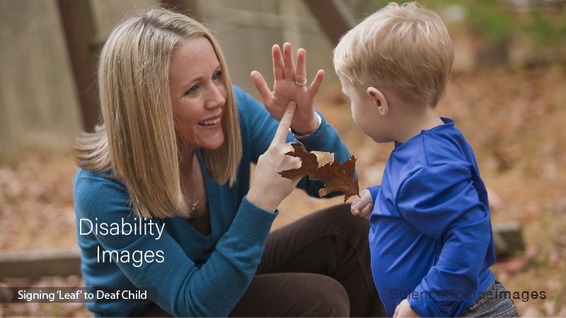 Mother Signing to Deaf Son