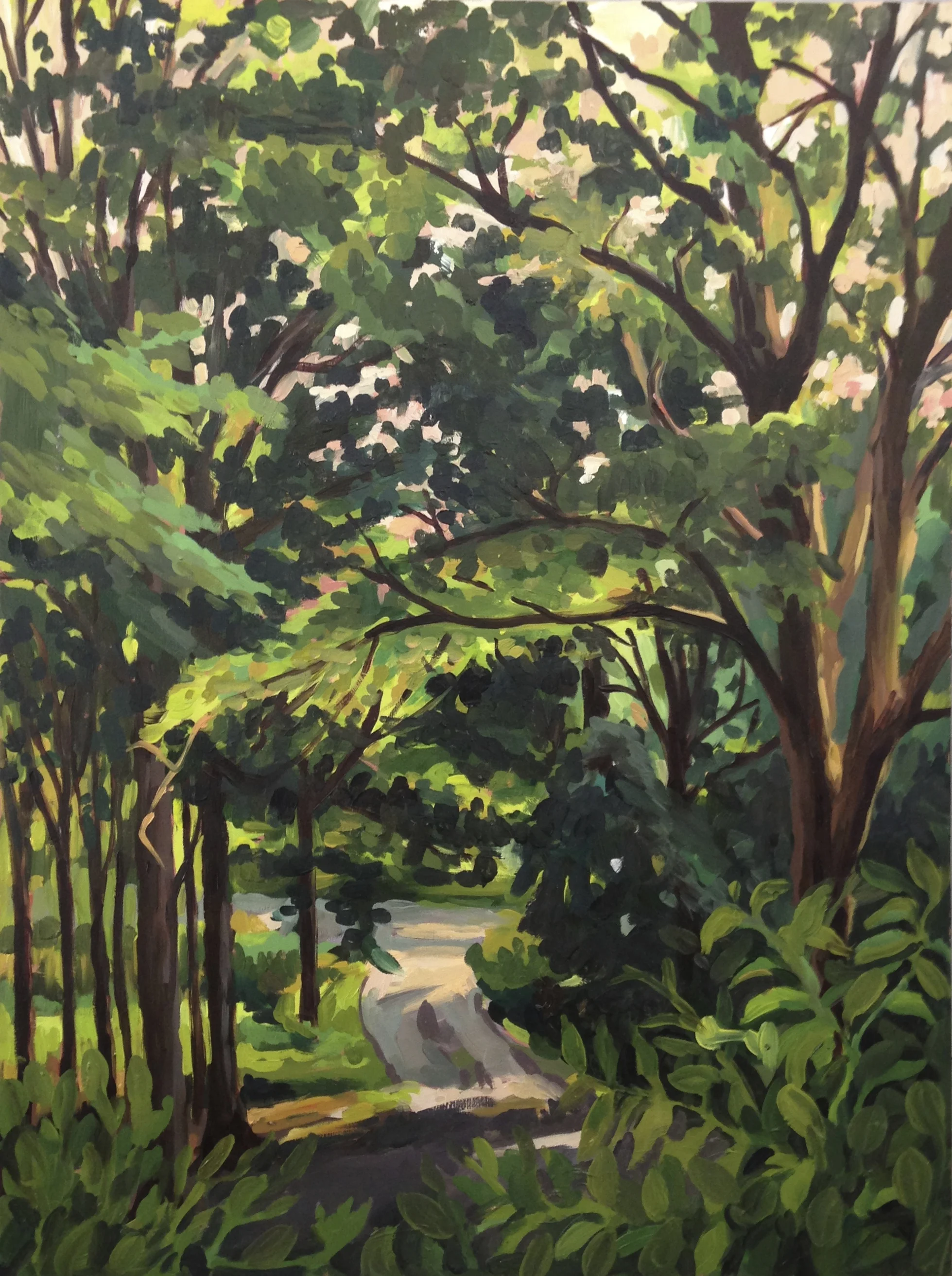 Sunset at Vytlacil, Oil on Panel, 24" x 18", 2013