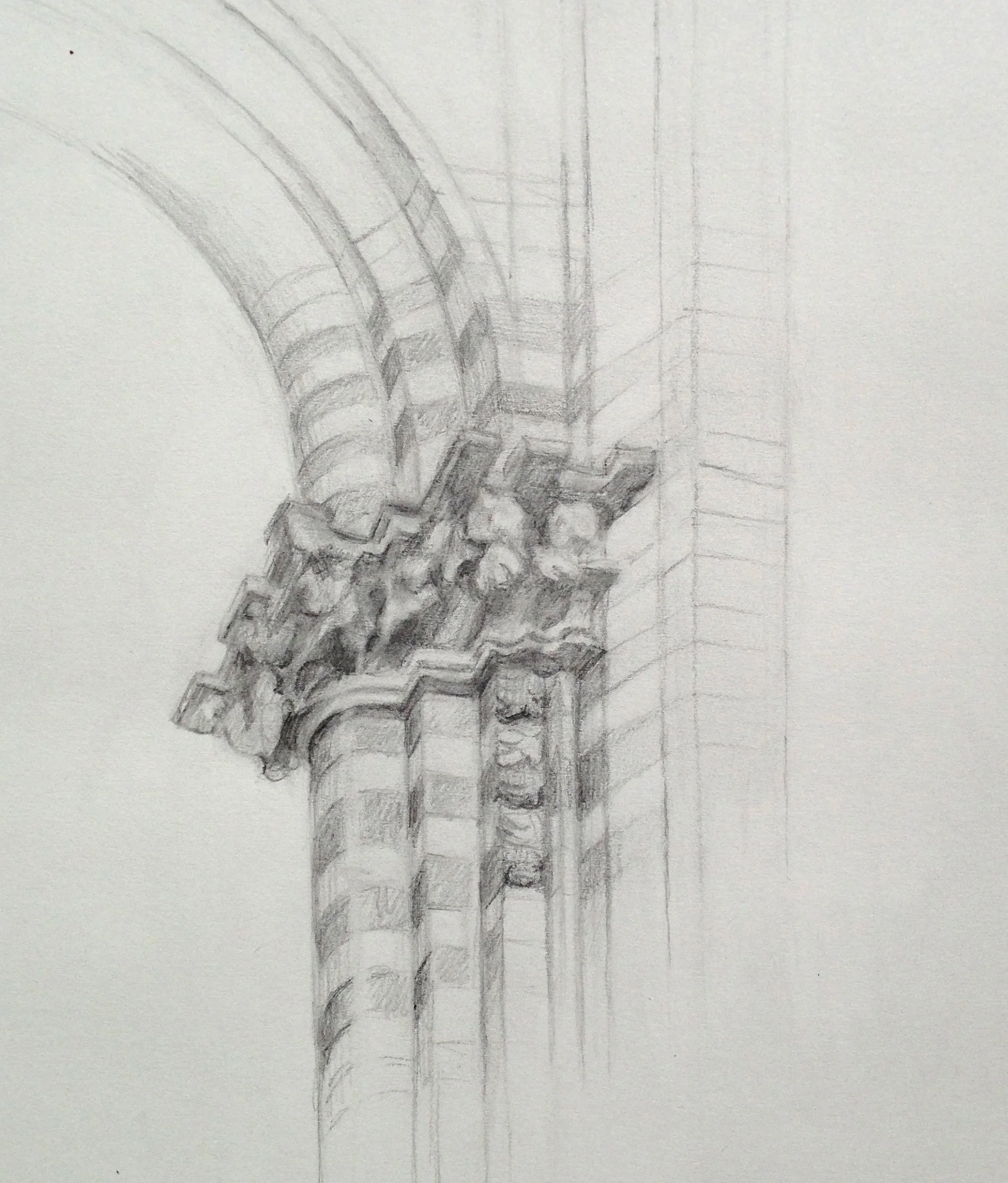 Unfinished Sketch of the Orvieto Duomo