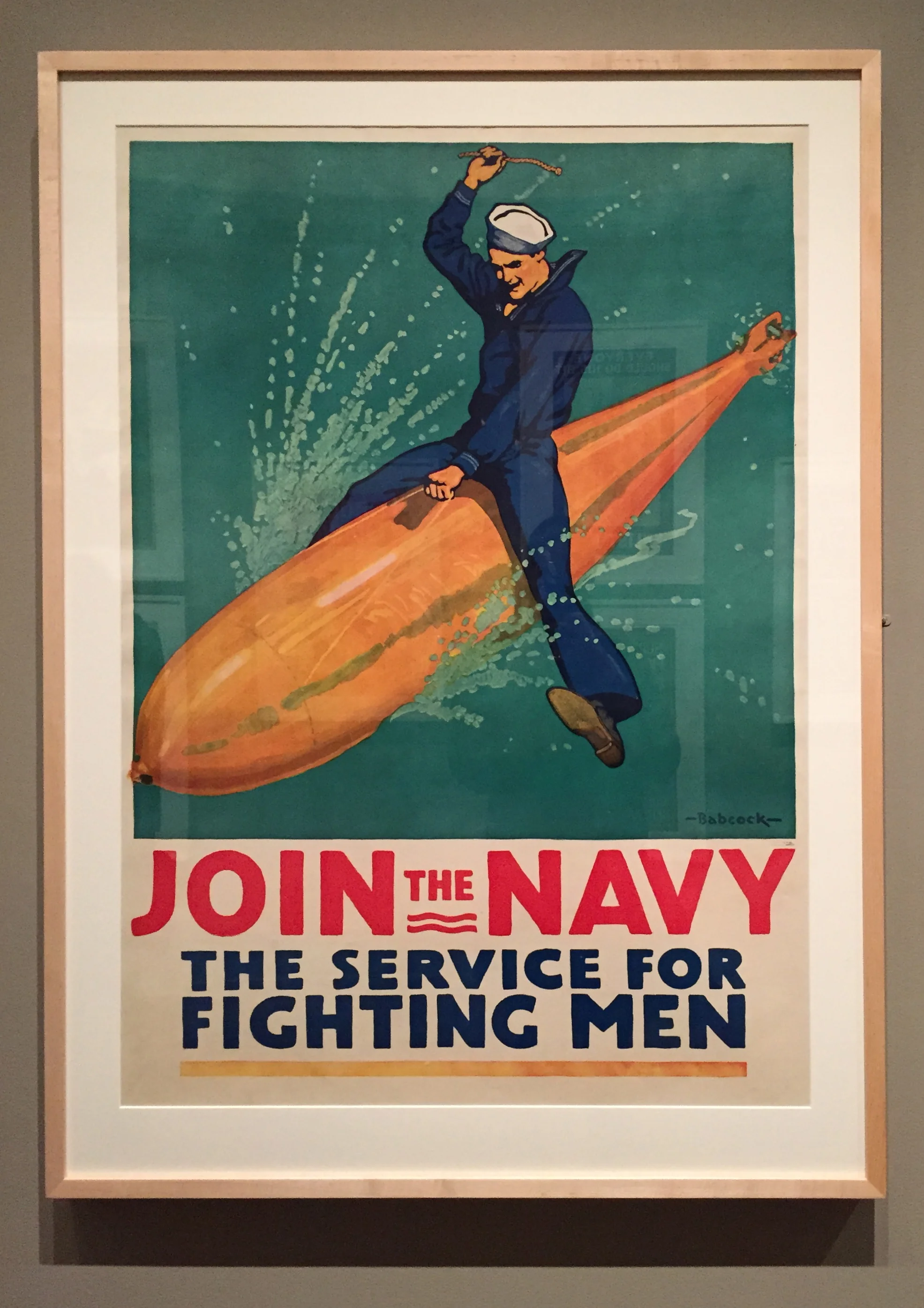 Richard Fayerweather Babcock,&nbsp;Join the Navy - The Service for Fighting Men,&nbsp;Color Lithograph, 1917