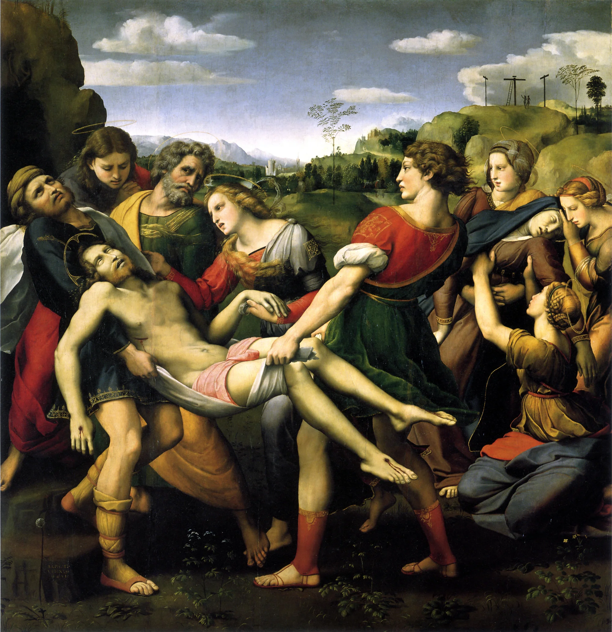 Raphael, The Deposition, Oil on wood, 1507