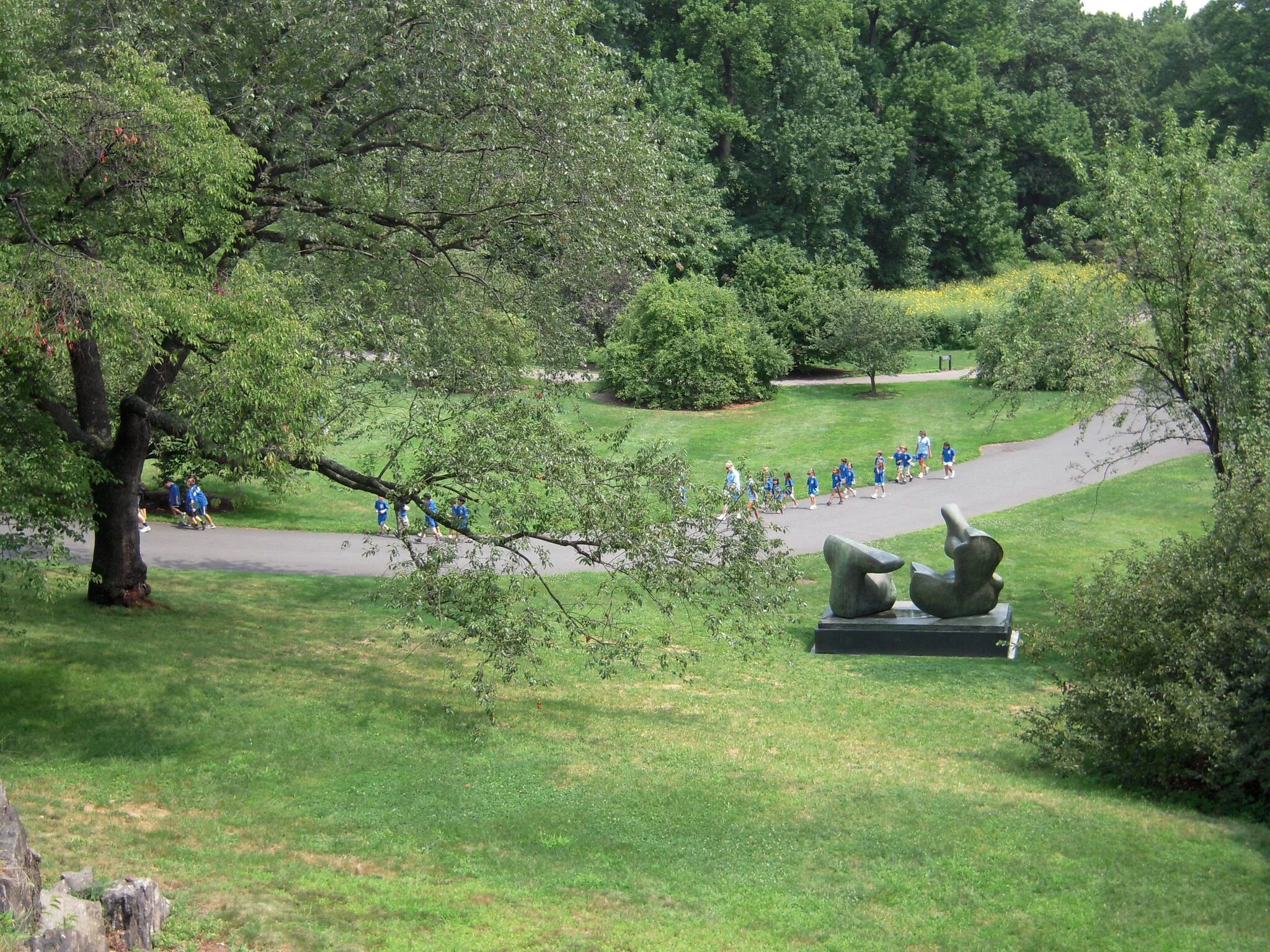 Henry Moore, Two-Piece Reclining Figure: Point 1969 , Bronze