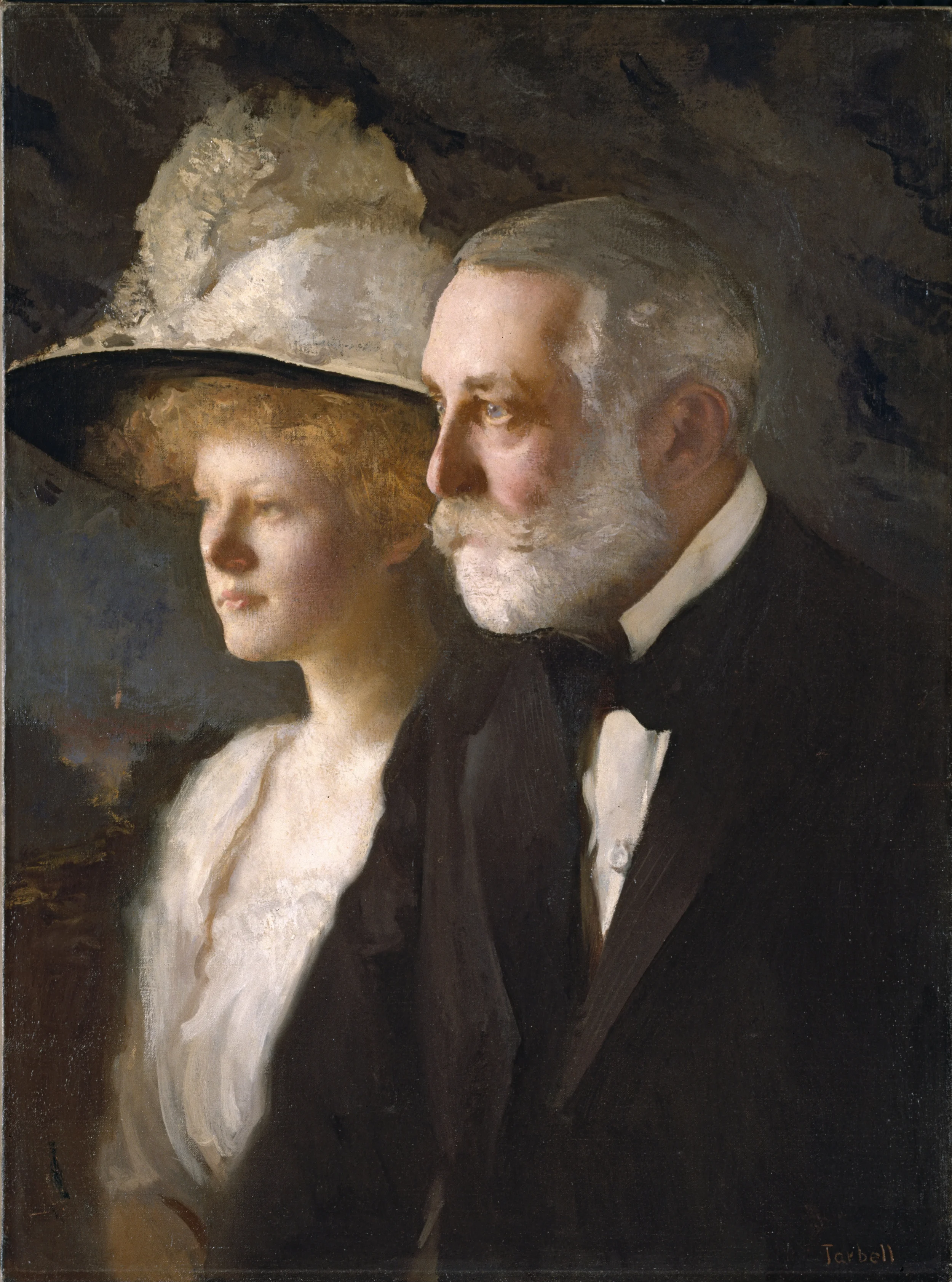 Edmund C. Tarbell, Henry Clay Frick and Helen Frick, 1910, Oil on canvas