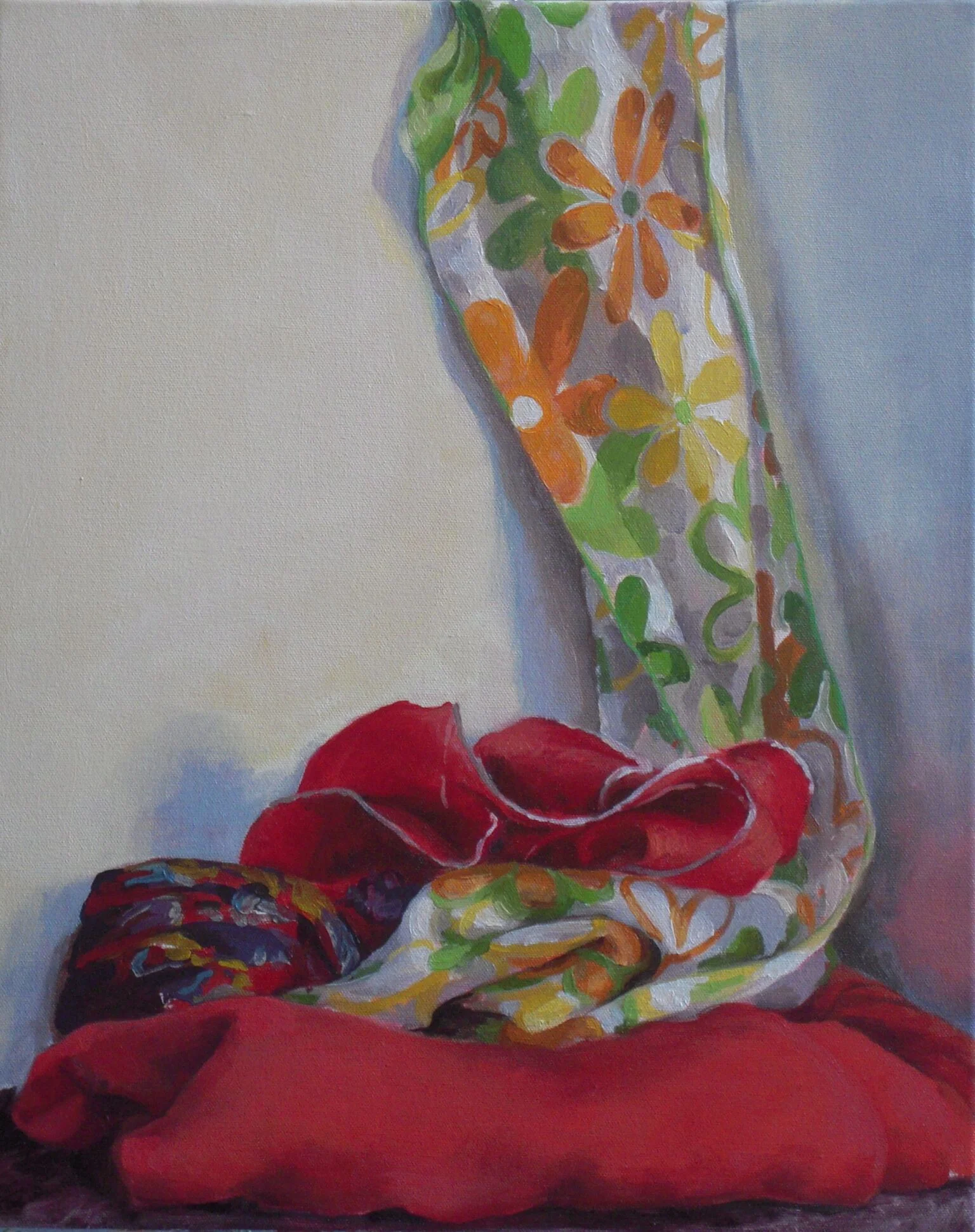 Silk , Oil on canvas, 20" x 16", 2009
