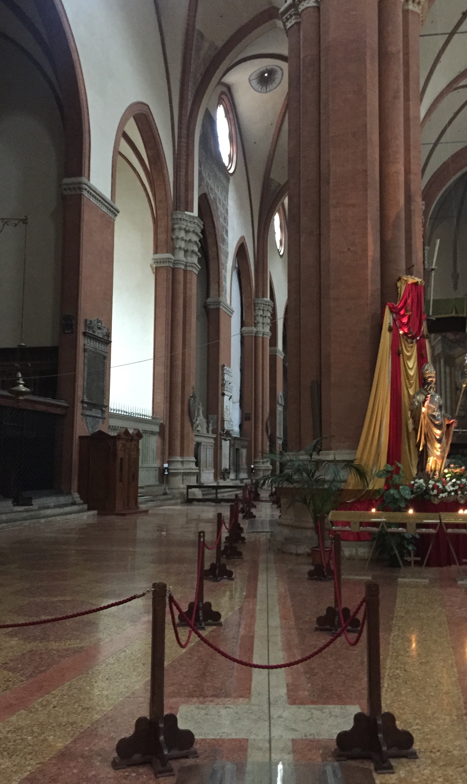 Cassini's Meridian Line in the Basilica di San Petronio, 1655