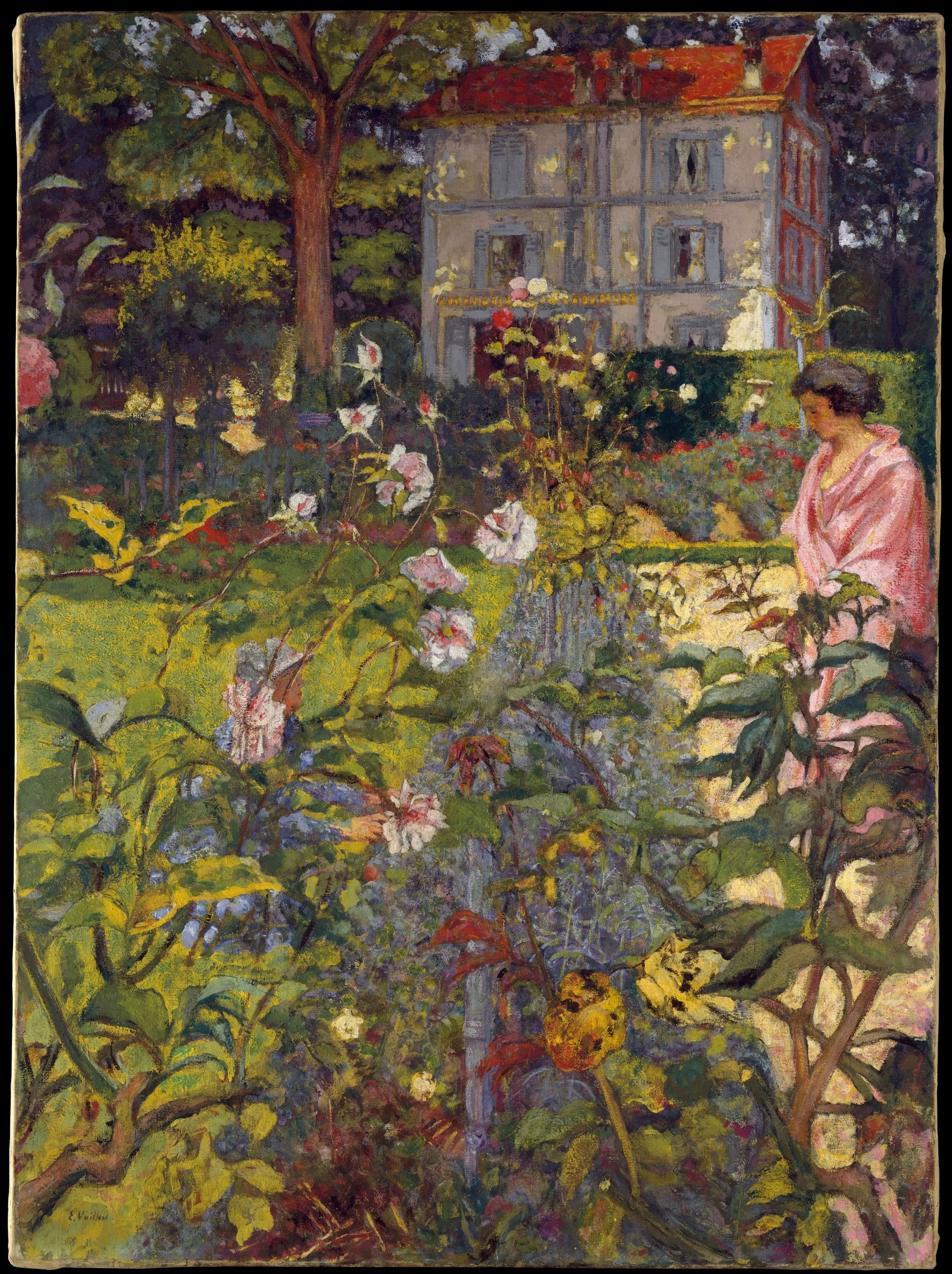 Edouard Vuillard, Garden at Vaucresson, 1920, Distemper on canvas