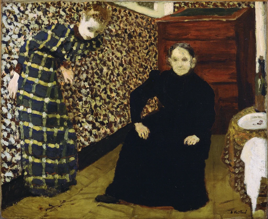 Edouard Vuillard, Interior, Mother and Sister of the Artist, 1893, Oil on canvas