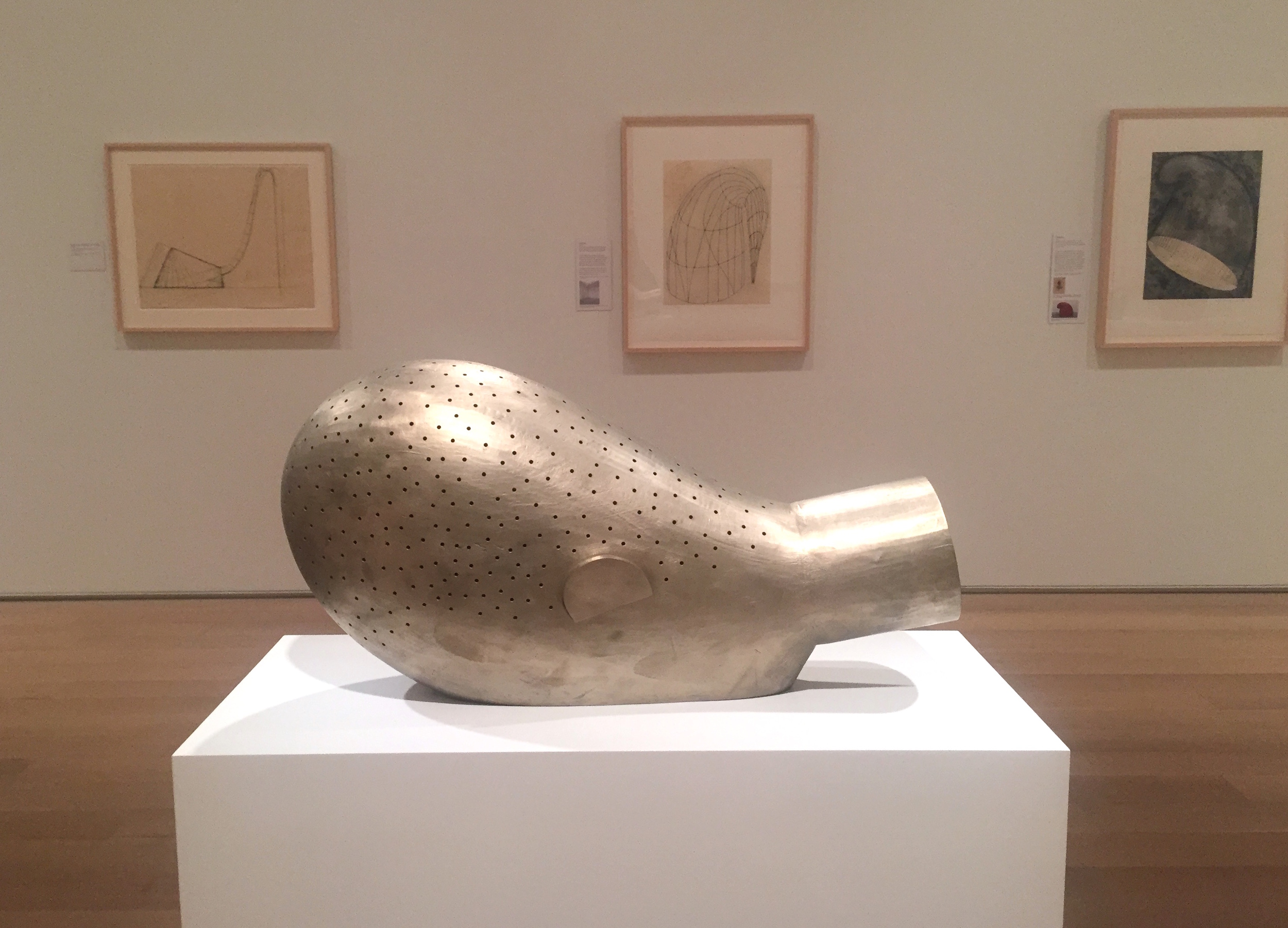 Martin Puryear, Face Down, 2008, White bronze