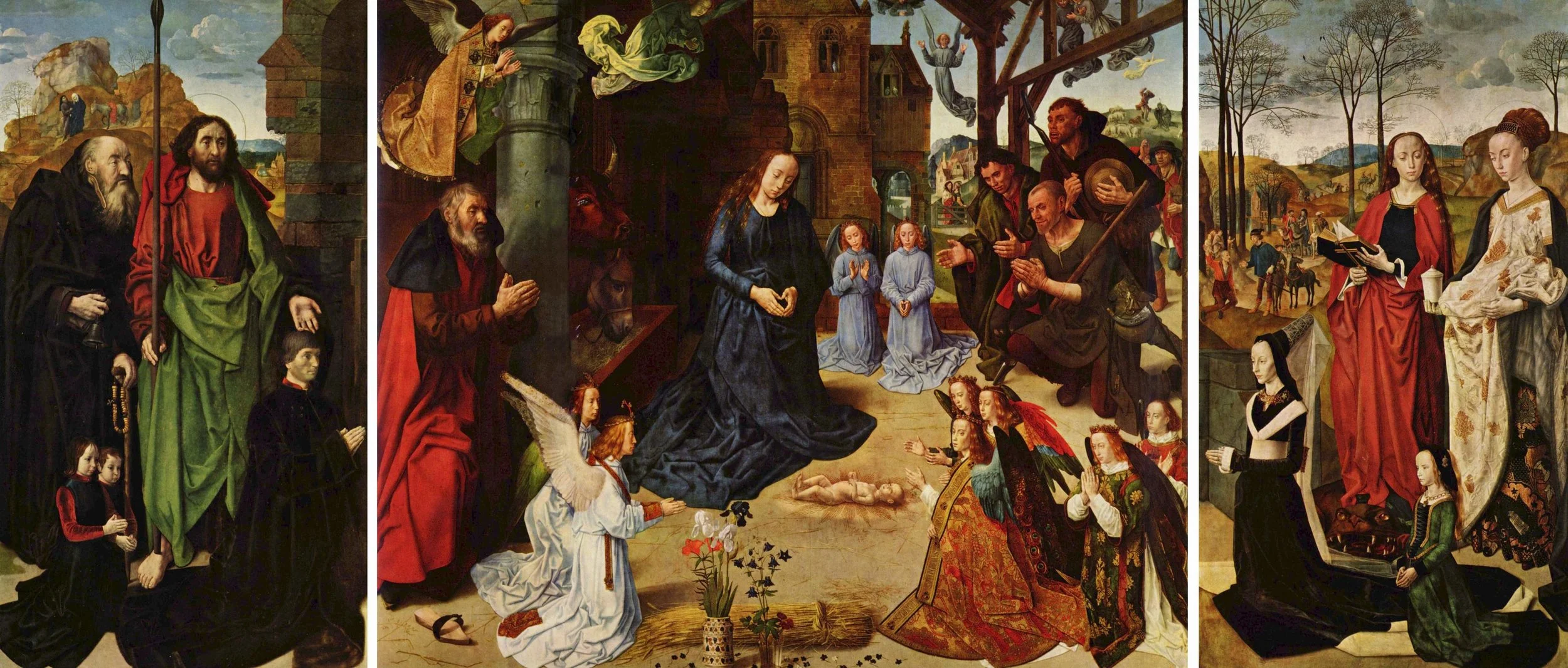 Hugo van der Goes, Portinari Altarpiece, c. 1475, oil on wood