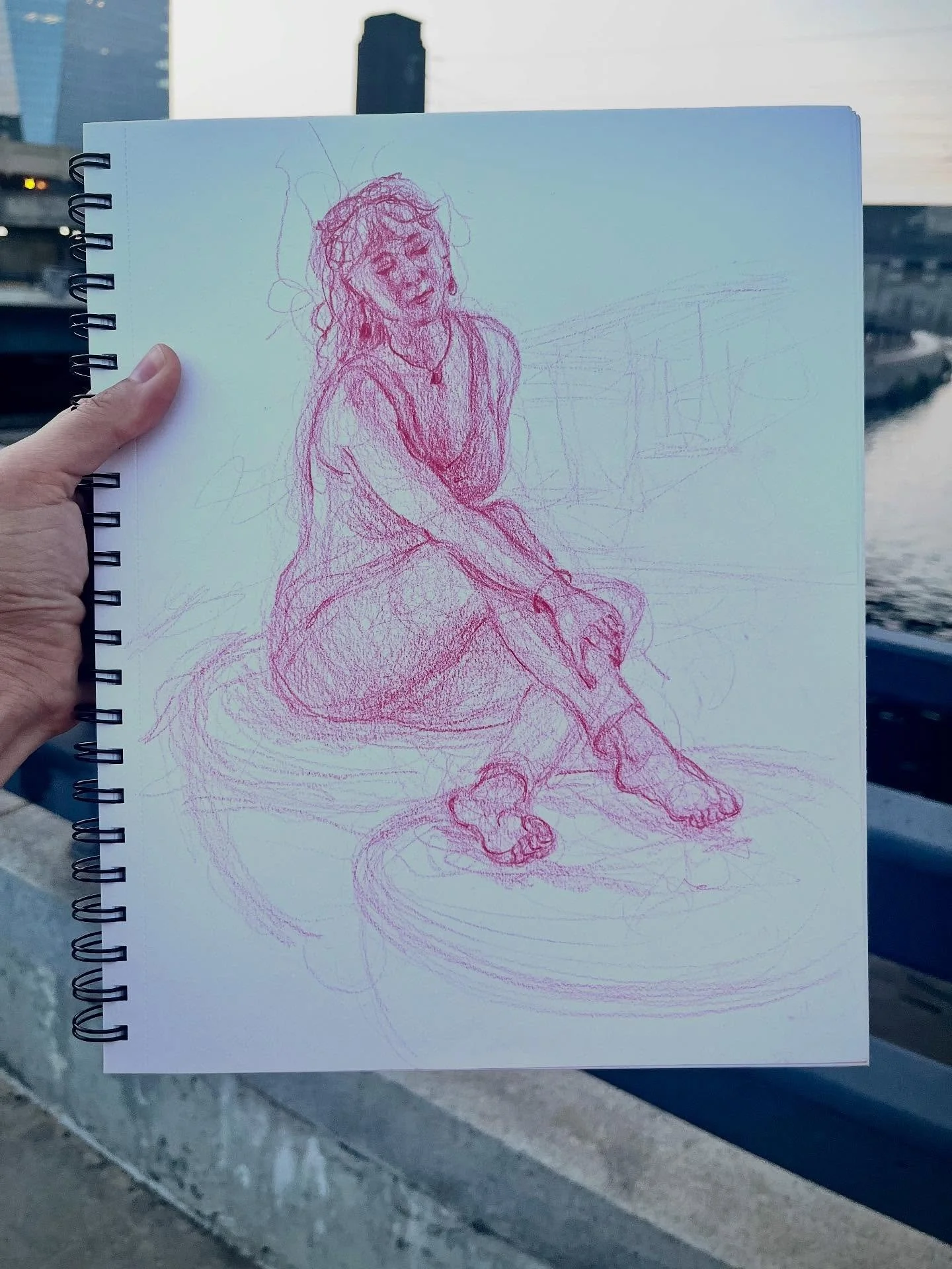 Sketching at the Drink and Draw event through @inliquidart tonight. #sketchbook #sketchbookpages #drawing