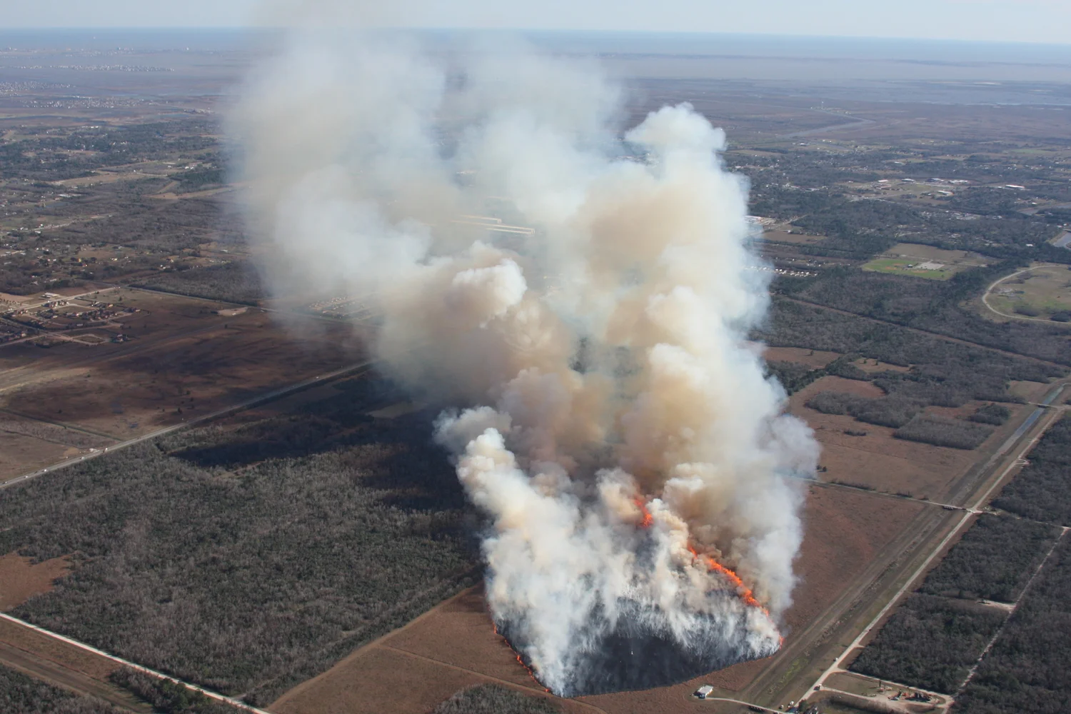 AERIAL VIEW OF FIRE FLUX II EXPERIMENT, 30 JANUARY 2013
