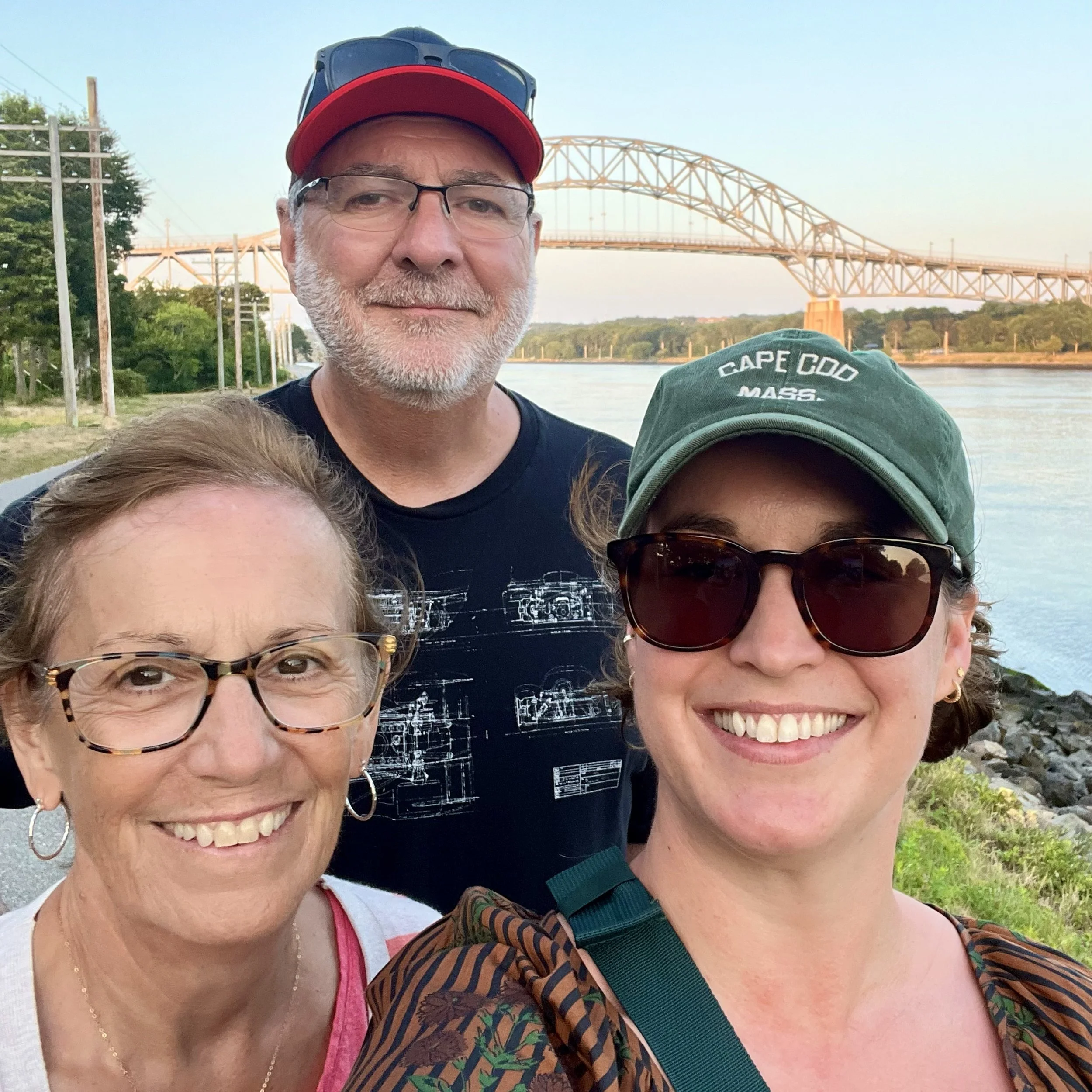  with mom and dad at the Cape Cod Canal 